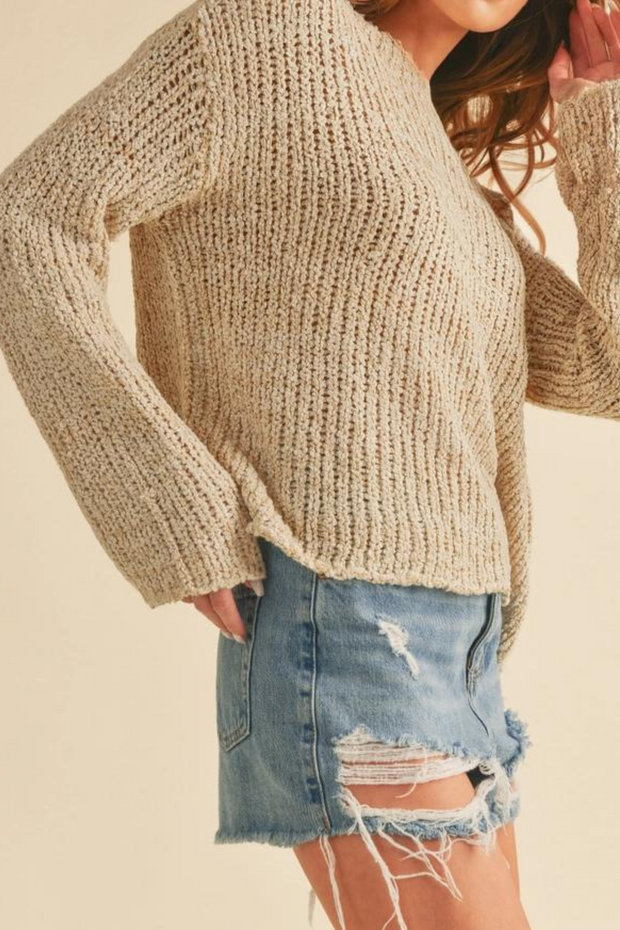 Iris Knit Sweater - Oat