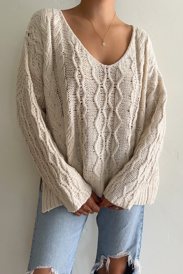 Noura Cable Knit Sweater