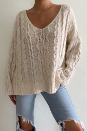 Noura Cable Knit Sweater